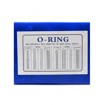 Набор колец резиновых уплотнительных O-Ring NBR70 Метр. (№5В) 382шт Япония-1